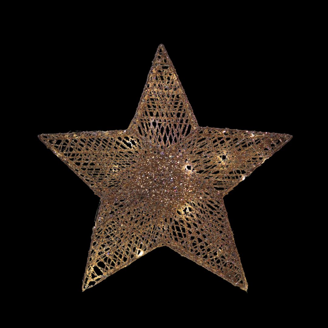 ŚWIECĄCA GWIAZDA LED ZŁOTA - obrazek 4