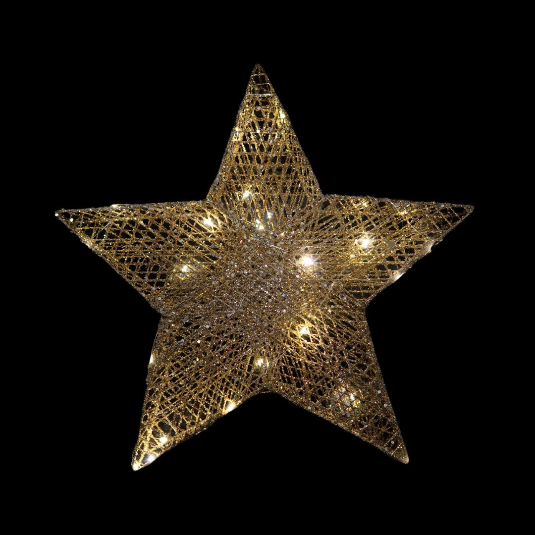 ŚWIECĄCA GWIAZDA LED ZŁOTA - obrazek 5
